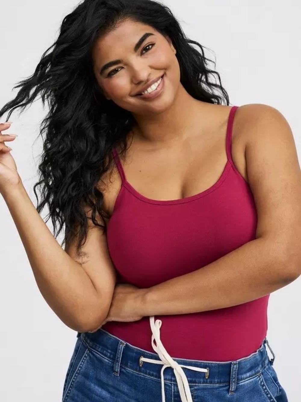 torrid Magenta Ribbed Tank Top